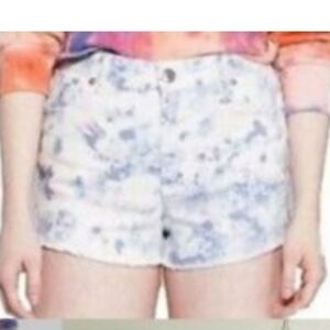 Wild Fable Blue and White Floral Jean Shorts